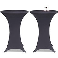 Stretchable table cover 2 pcs 70 cm anthracite - Table Cover