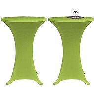 Stretchable table cover 2 pcs 70 cm green - Table Cover