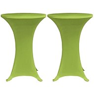 Stretchable table cover 2 pcs 80 cm green - Table Cover
