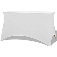 Stretchable table cover 2 pcs 120x60,5x74 cm white - Table Cover