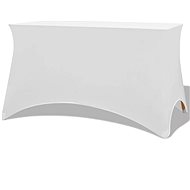 Stretchable table cover 2 pcs 183x76x74 cm white - Table Cover