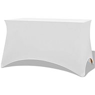Stretchable table cover 2 pcs 243x76x74 cm white - Table Cover