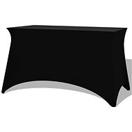 Stretchable table cover 2 pcs 120x60,5x74 cm black - Table Cover