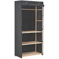3-level wardrobe grey 79 × 40 × 170 cm fabric - Wardrobe