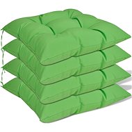 Chair pads, 4 pcs, green, 40x40x8 cm - Cushion