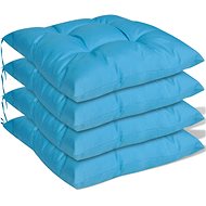 Chair pads, 4 pcs, blue, 40x40x8 cm - Cushion
