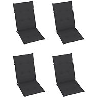 Cushions for garden chairs 4 pcs, anthracite, 120x50x4 cm - Cushion