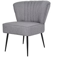 Koktejlová židle světle šedá textil - Konferenční židle