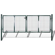 Fence gate steel 306 × 150 cm green - Fence Gate