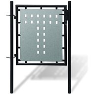 Black single-leaf fence gate 100 × 150 cm - Fence Gate