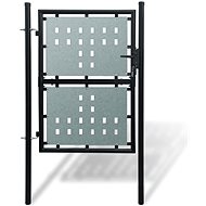 Black single-leaf fence gate 100 × 175 cm - Fence Gate