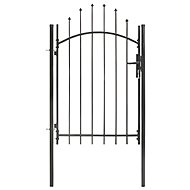 Garden gate steel 1 × 2 m black - Fence Gate
