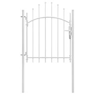 Garden gate steel 1 × 1,75 m white - Fence Gate