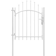 Garden gate steel 1 × 2 m white - Fence Gate
