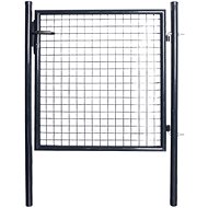 Garden fence gate galvanized steel 85,5 × 100 cm grey - Fence Gate