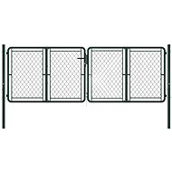 Garden Gate Steel 300 × 100cm Green - Fence Gate