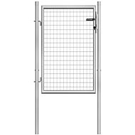 Garden gate galvanized steel 105 × 150 cm silver - Fence Gate