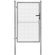 Garden gate galvanized steel 105 × 175 cm silver - Fence Gate