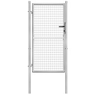 Garden gate galvanized steel 105 × 200 cm silver - Fence Gate