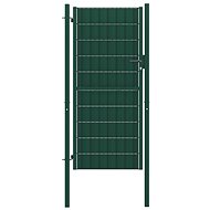 Fence gate steel 100 × 124 cm green - Fence Gate