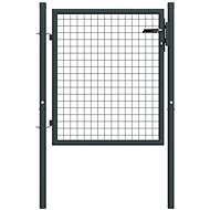Mesh garden gate galvanized steel 100 × 125 cm grey - Fence Gate