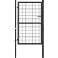 Mesh garden gate galvanized steel 100 × 175 cm grey - Fence Gate