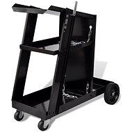 Welding trolley with 3 shelves black - Cart