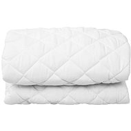 Quilted mattress protector white 140 × 200 cm thick - Mattress Protector