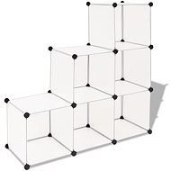 Cube organizer with 6 compartments white - Shoe Rack