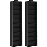 Hanging Clothes Organiser 2 pcs with 10 Shelves, Textile - Shoe Rack