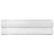 Towel set 2 pcs cotton 400 g/m2 70 × 140 cm white - Bath Towel
