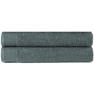 Towels 2 pcs cotton 450 g/m2 70 × 140 cm green - Bath Towel