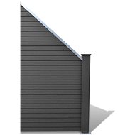 Fence piece WPC 105 × (105-185) cm grey - Fence Components