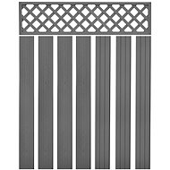 Replacement fence boards WPC 7 pcs 170 cm grey - WPC Picket