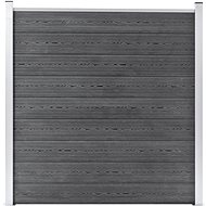 Garden fence wood plastic 180 × 186 cm grey - Fence