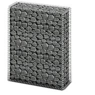 Gabion basket with galvanised wire lids 100 × 80 × 30 cm - Gabion