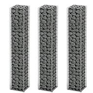 Gabions set 3 pcs galvanized wire 25 × 25 × 150 cm - Gabion