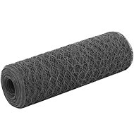 Fencing for chicken coop PVC steel layer 25 × 0,5 m grey - Wire Mesh