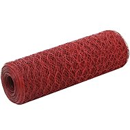 Fencing for chicken coop PVC steel layer 25 × 0,5 m red - Wire Mesh