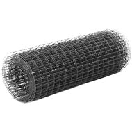 Fencing for chicken coop PVC steel layer 25 × 0,5 m grey - Wire Mesh