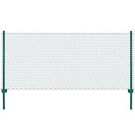 Wire fence with posts steel 25 × 1 m green - Metal Fence
