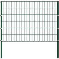 Fence piece with posts iron 1,7 × 1,2 m green - Fence Components
