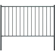 Fence section with posts steel powder coated 1.7 × 1.25 m angled - Fence Components