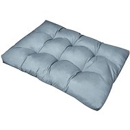 Grey upholstered seat pad 120 × 80 × 10 cm - Cushion