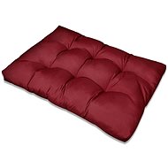 Wine red upholstered seat pad 120 × 80 × 10 cm - Cushion