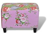 Patchwork footstool, floral motif - Footstool