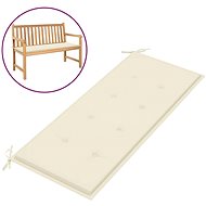 Garden bench seat, cream, 120x50x3 cm - Chair Cushion