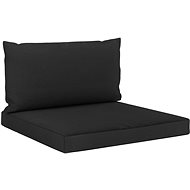 Sofa cushions from pallets 2 pcs black textile - Cushion