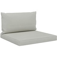 Pallet sofa cushions 2 pcs beige textile - Cushion