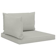 Pallet sofa cushions 3 pcs beige textile - Cushion